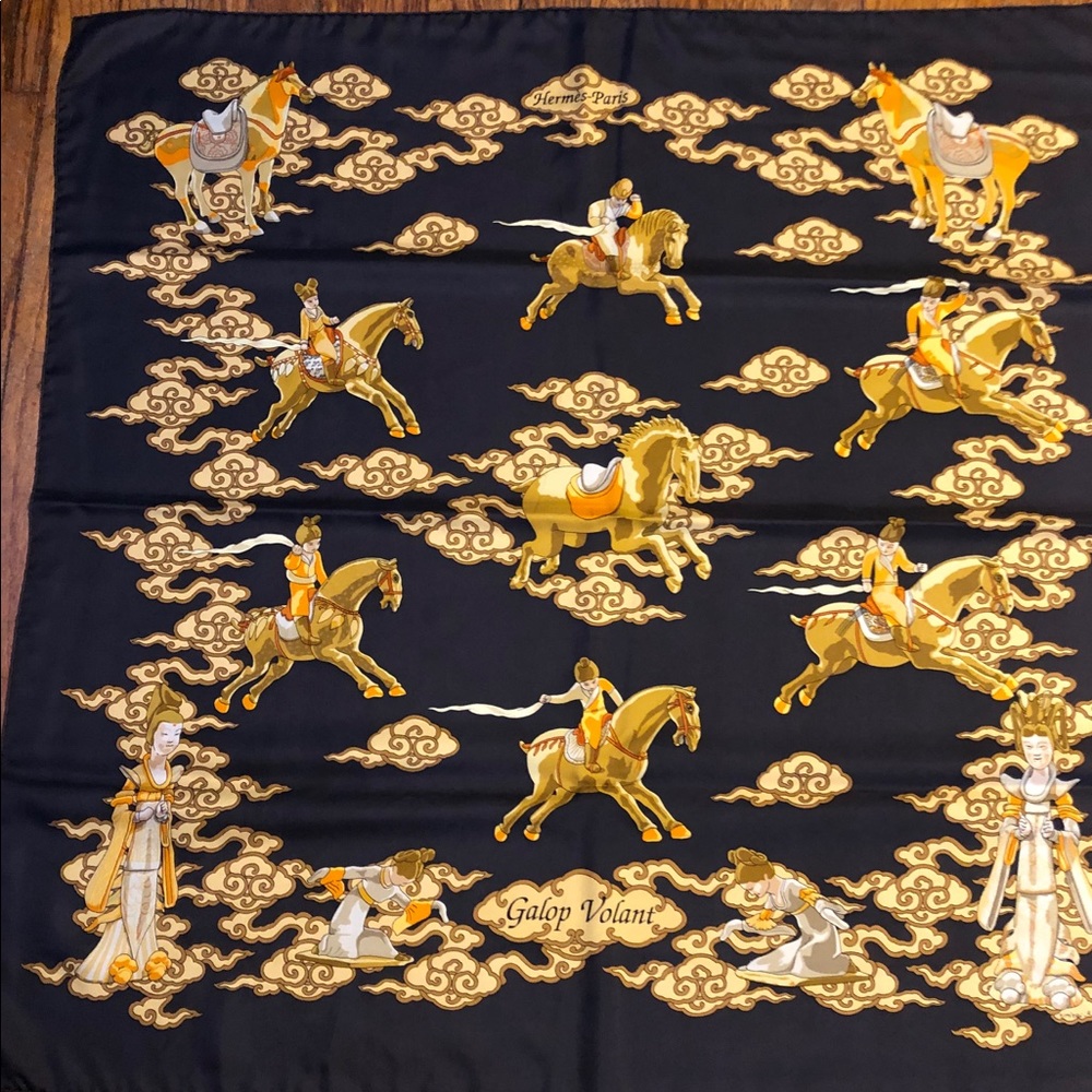 Hermès Silk scarf « Le Galop volant »
